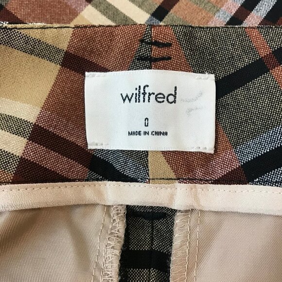 Nwot Aritzia Wilfred Tartan Tie Up Pants Size 0 - Picture 7 of 8
